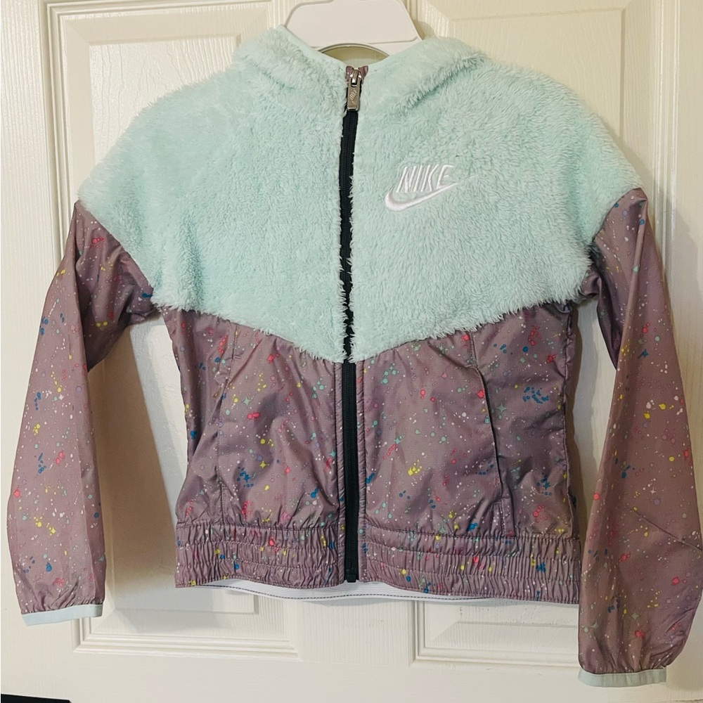 Nike Kids Raincoat - Mint and Lavender
